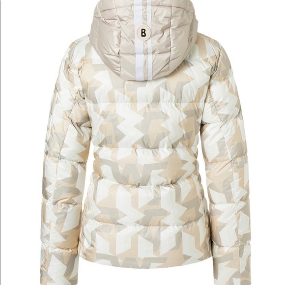 Rare Bogner Carry D Down Ski Jacket in Size 4 (XS/S) NWOT off-white camouflage - Picture 2 of 14